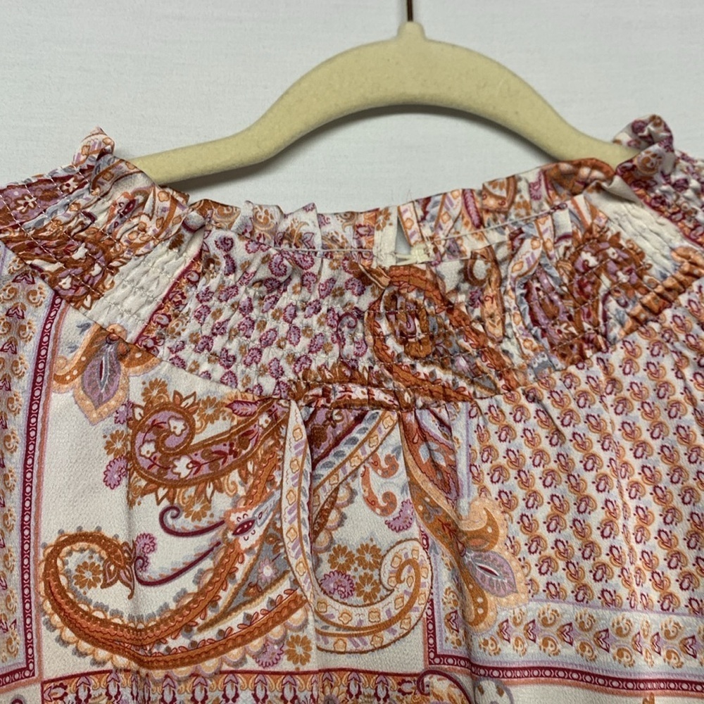 Hayden Paisley Ruffle Blouse - Picture 6 of 10